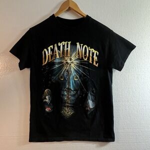 Death Note Anime T-Shirt Small Colorful Front Graphic Shinigami Light Yagami
